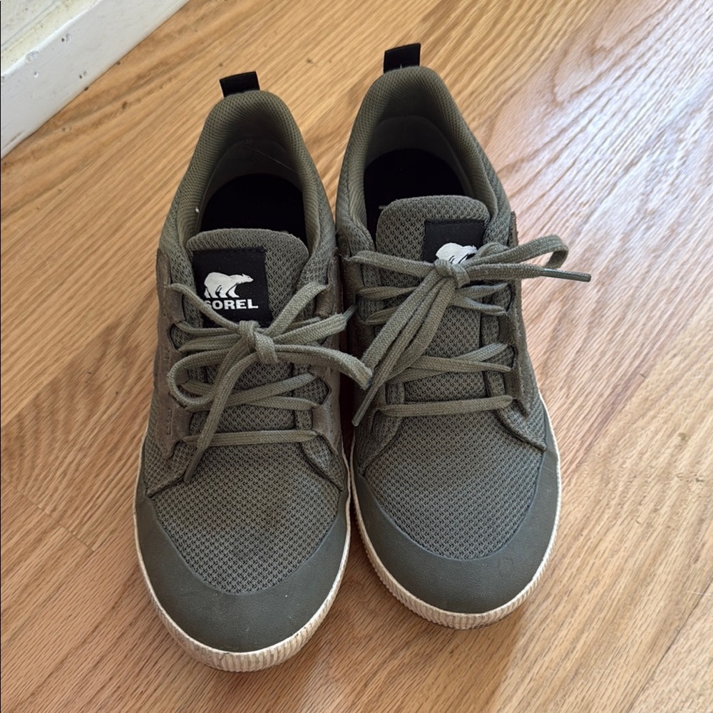 Sorel Forest Green Lace-Up Sneakers